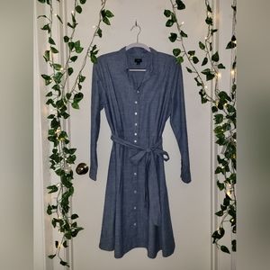 J. CREW Denim button up dress